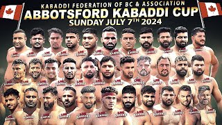 LIVE  Abbotsford Kabaddi Cup 2024  Canada Kabaddi [upl. by Awhsoj]