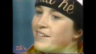 Winter Olympic Games Calgary 1988 5 km interview Van Gennip 3 time Gold medallist [upl. by Anicart889]