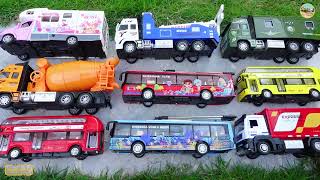 Concrete mixer truck truck bus rescue vehicle military vehicle review toy car [upl. by Aicelf]