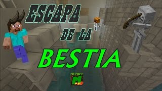 Minecraft PS3  DESCARGAR MAPA  Escapa de la bestia [upl. by Nanon]