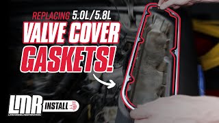 How To Remove amp Install Valve Cover Gaskets  7995 50L 58L [upl. by Anaerdna]