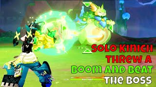 Solo Kinich threw a Boom and beat the Boss 【Genshin Impact】 [upl. by Wardlaw]