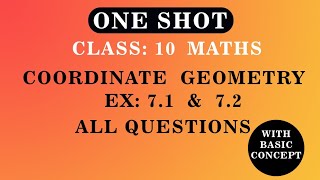 Coordinate Geometry FULL CHAPTER  Class 10th Mathematics  Chapter 7 [upl. by Vander]