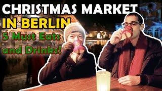 5 MustTry Foods at a Berlin Christmas Market  GoOn Berlin [upl. by Siuluj]