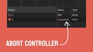 AbortController in JSand React javascript reactjs api [upl. by Chapin]