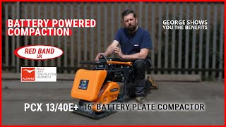 Altrad Belle PCX 1340E Battery Plate Compactor Review  Red Band [upl. by Magdau]