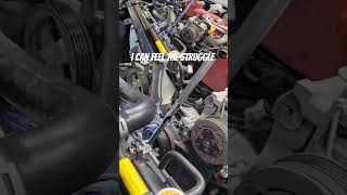 Failed 🚨 Crank Pulley bolt Remove mechanic automotive repair [upl. by Yeaton398]