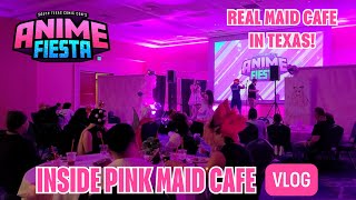 Milk Pink Maid Cafe  Anime Fiesta 2024 Vlog [upl. by Merrie]