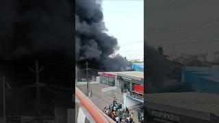 Mahindra Showroom Kattan fire accident [upl. by Woll]