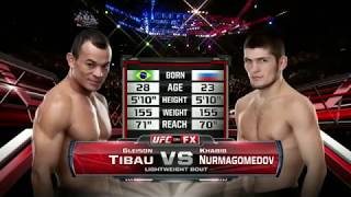 Khabib NURMAGOMEDOV VS Gleison TIBAU [upl. by Rockefeller]