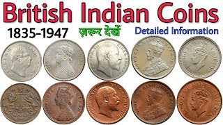 Coins of British India  from East India Company 1835 to British Raj 1947  Hindi documentary [upl. by Layap]