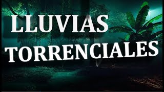 FUERTES LLUVIAS TORRENCIALES PA QUITAR ESTRESS Y TENSIONESFUERTES TRUENOS SELVA PAJAROS LLUVIA [upl. by Bal]