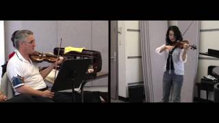 Pinchas Zukerman lesson  Jaram Kim [upl. by Darees]