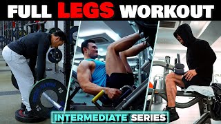 LEGS Workout for INTERMEDIATE in HINDI  LEGS वर्कआउट इंटरमीडिएट के लिए [upl. by Meingolda]