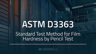 ASTM D3363 Standard Test Method for Film Hardness by Pencil Test [upl. by Hutchinson]