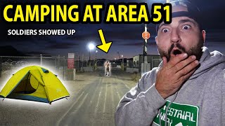 CAMPING AT THE AREA 51 BASE CAMO SOLDIER CAUGHT ON CAMERA [upl. by Aeriell]