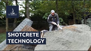 What is Shotcrete Technology Creating a Large Waterfall [upl. by Jahncke]