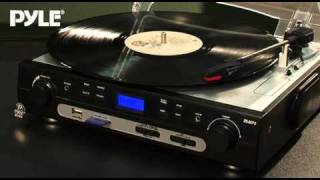 Pyle PTTB9U USB Turntable with Digital USBSD Card Encoder amp Builtin AMFM Radio [upl. by Schreck]