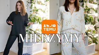 HAUL TEMU zestawy piżamy i Tshirty  MIERZYMY [upl. by Fan]