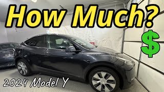 Tesla Model Y Full Price Break Down Monthly Payment amp Insurance Cost  2024 Model Y Long Range [upl. by Farlee]