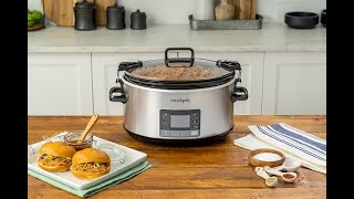 Introducing the Crockpot™ 7Quart MyTime™ Cook amp Carry™ Programmable Slow Cooker [upl. by Denice103]