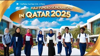 FULLY FUNDED SCHOLARSHIP IN QATAR 2024  IELTS WAVIED [upl. by Akkina821]