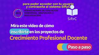 💻¿CÓMO PODES PREINSCRIBIRTE A NUESTRAS PROPUESTAS DEL CICLO DE CRECIMIENTO PROFESIONAL DOCENTE [upl. by Meredi172]