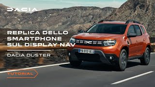 Nuovo Dacia Duster 2023 come usare la riproduzione dello smartphone di Media Display [upl. by Pals605]