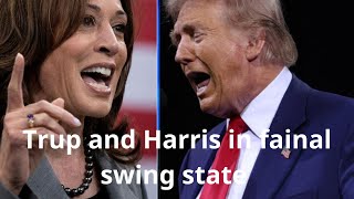 TrumpandHarris in Final Swing State [upl. by Py]