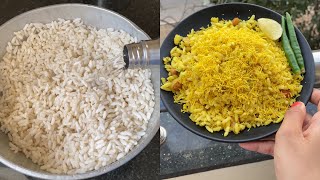 Uttar Karnataka Style Churmuri Susla recipe  Mandakki Oggarane  Puffed rice upma [upl. by Africah]