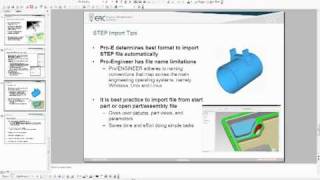 Importing STEP files into ProENGINEER presentation [upl. by Judah]