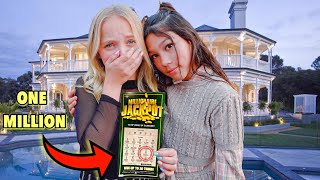 FAKE LOTTERY TICKET PRANK ON LILLY KETCHMAN  BEST REACTION EVER  Txunamy [upl. by Otipaga]