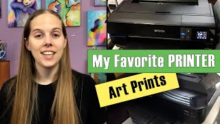 Best Printer for Fine Art Prints Epson SureColor Canon Pixma Print on Demand  Review for Artists [upl. by Paugh]