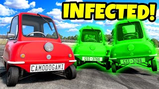 We Played ZOMBIE Infection Hide and Seek with TINY CARS in BeamNG Drive Mods [upl. by Elsworth893]