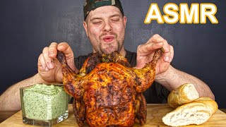 ASMR WHOLE ROTISSERIE CHICKEN BASIL MAYO amp FRENCH BAGUETTE MUKBANG  DAVE KAY ASMR [upl. by Ellevel146]