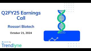 Rossari Biotech Earnings Call for Q2FY25 [upl. by Gapin]