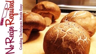 How to Prep Shitake Mushrooms  Cooking techniques by NoRecipeRequired [upl. by Hurff]