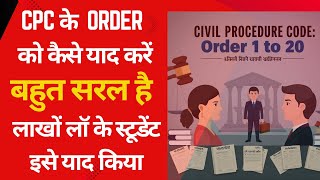 cpc ke order kaise yaad kare  cpc order tricks  how to learn cpc orders  cpc lecture series [upl. by Ydnahs]