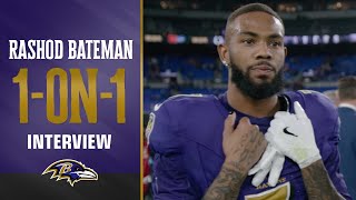 1on1 Rashod Bateman Reacts to GameWinning Touchdown  Baltimore Ravens [upl. by Sikorski]