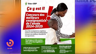 Lancement du Concours des meilleurs enseignants 20242025 par OBP [upl. by Conlee]