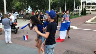 SaintNazaire fête la France en demi finale [upl. by Akirehs]