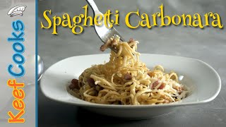 Spaghetti Carbonara  Homemade Spaghetti [upl. by Domeniga]