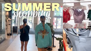 Summer shopping at the mall Lululemon Garage Sephora and more [upl. by Ahsiuqram174]