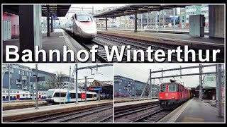 Zugsichtungen beim Bahnhof Winterthur Kanton Zürich Schweiz 2022 [upl. by Lorette]