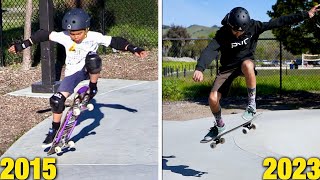 8 YEARS OF SKATEBOARDING PROGRESSION [upl. by Foah597]