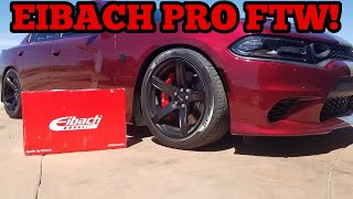 Hellcat Eibach prokit installation Time to get lowe [upl. by Vincents]