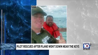 Pilot pulled from water after bailing out of plane near Florida Keys [upl. by Mowbray]