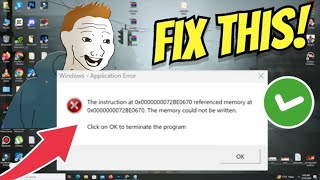 How To Fix Referenced Memory At 0x00000000 Error  Quick Guide [upl. by Joerg]