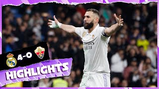 Real Madrid 40 Elche CF  HIGHLIGHTS  LaLiga 202223 [upl. by Leihcey]