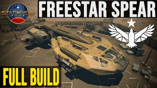 Freestar Spear ship build Starfield Inspired by the Claymore and Dragonfire [upl. by Ayalat]